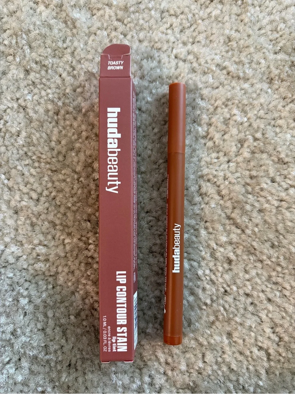 Huda Beauty Lip Contour Stain - Toasty Brown NWT